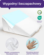 KEKOY Wedge Pillows for Bed, Adjustable Height to 9-12 inches, Pillow Wedges for Sleeping elevation with Washable Jacquard Cover