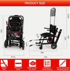 Kekoy Motorized Stair Climbing Electric Wheelchair with Large Wheels