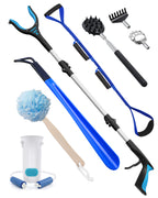 KEKOY 8 Pcs Hip and Knee Replacement Kit, Hip Kit for Hip Surgery with 36" Reacher Grabber, Sock Aid, 42" Leg Lifter, Long Shoe Horn, Body Scrubber, Back Scratcher, Daily Living Aids for Mobility