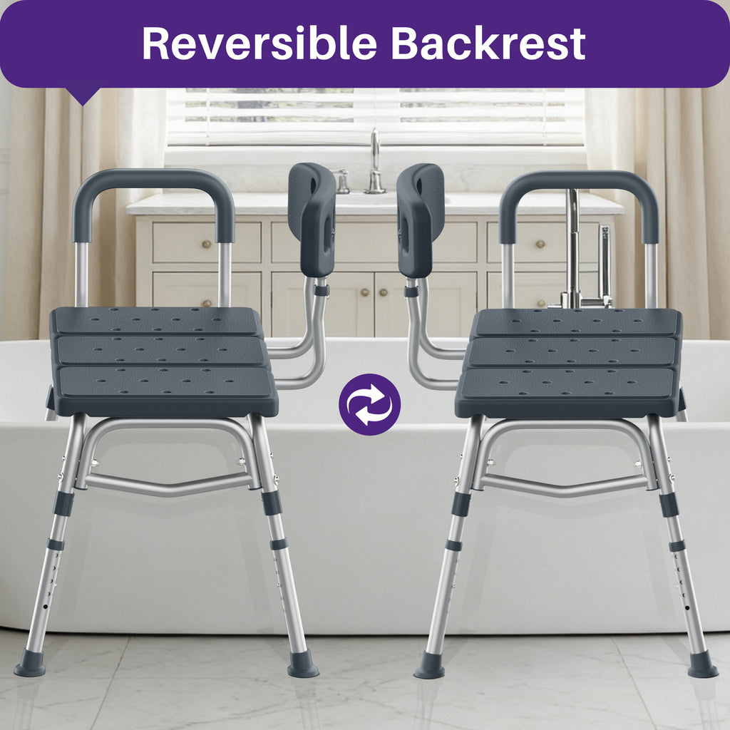 KEKOY Tub Transfer Bench for Bathtub and Showers, Adjustable Shower Bench, Bath Shower Chair Seat 400LBs for Elderly, Adults and Disabled