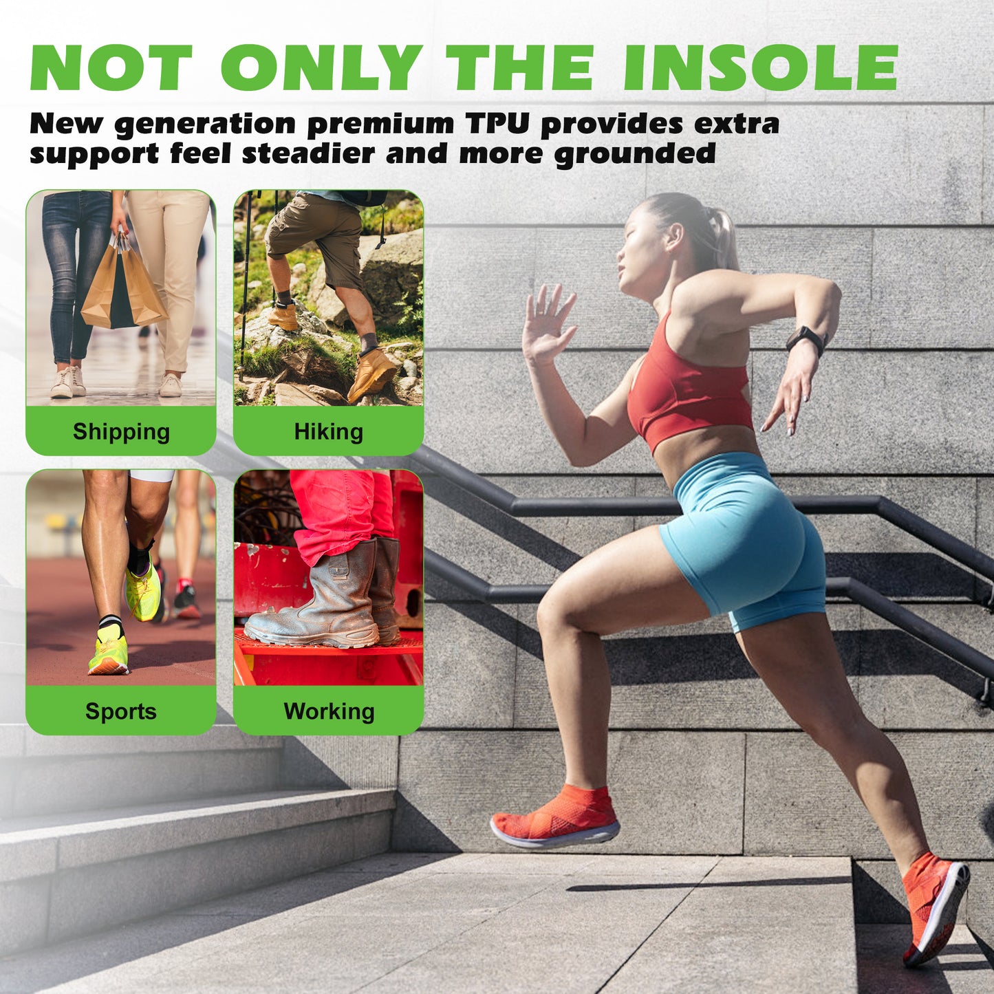 KEKOY Plantar Fasciitis Pain Relief Orthotics, Flat feet Arch Support Insoles Shoe Inserts for Men and Women, Sports Shock Absorption for Walking,Running,Hiking, S