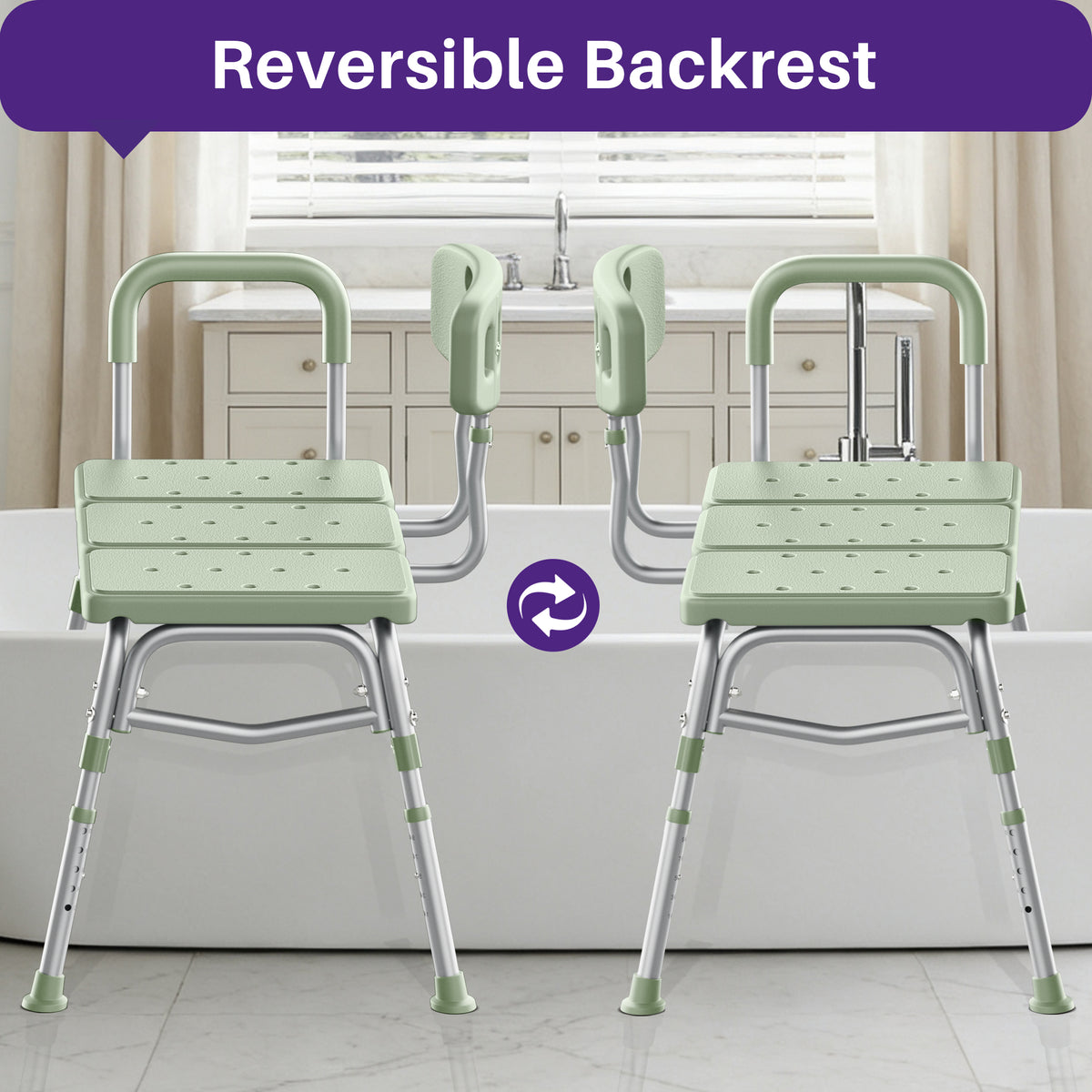 KEKOY Tub Transfer Bench for Bathtub and Showers, Adjustable Shower Bench, Bath Shower Chair Seat 400LBs for Elderly, Adults and Disabled
