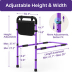 KEKOY Bed Rails for Seniors, Adjustable Bed Assist Rail for Elderly Adults with Storage Bag and Fixing Strap, Bed Support Bar Mobility Assistant