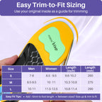 KEKOY Plantar Fasciitis Shoe Insoles for Men & Women, 1.38" High Arch Support Orthotics Inserts, 220+ lbs Heavy Duty Insoles for Overpronation, Collapsed Arch