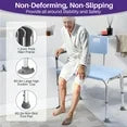 KEKOY Shower Transfer Bench for Bathtub 300LBs, FSA/HSA Eligible Tub Shower Chair Seat, Height Adjustable Shower Stool for Elderly, Disabled, Blue