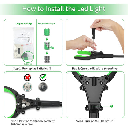Kekoy 22" Reacher Grabber Tool with Headlight, Mobility Aid Reaching Tool