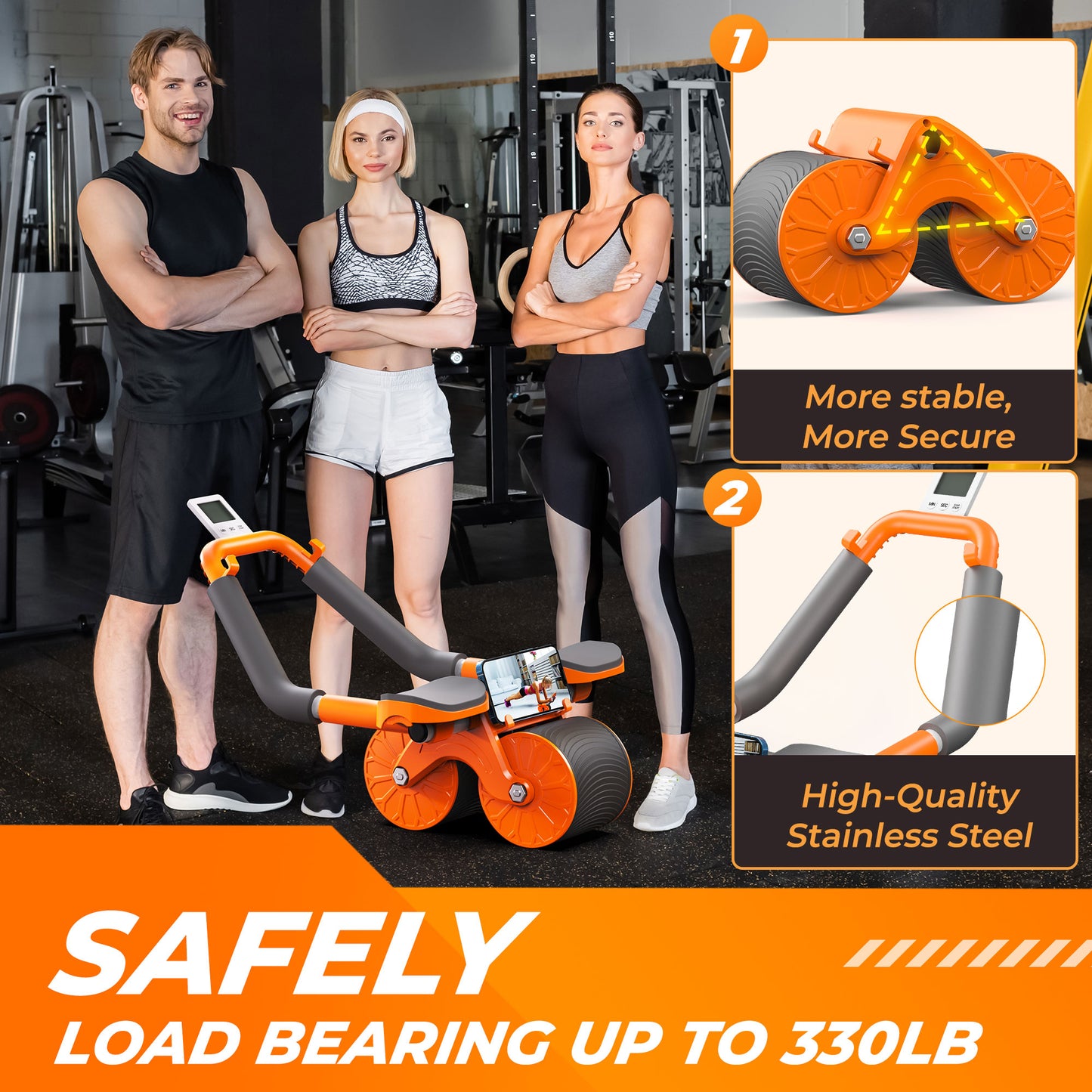 KEKOY Ab Roller Wheel with Elbow Support