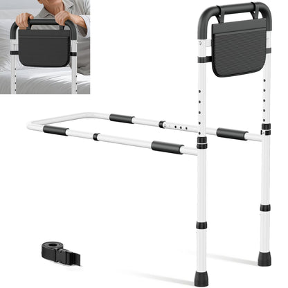 KEKOY Bed Rails for Seniors, Adjustable Bed Assist Rail for Elderly Adults with Storage Bag and Fixing Strap, Bed Support Bar Mobility Assistant