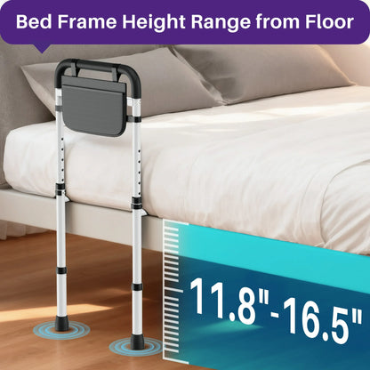 KEKOY Bed Rails for Seniors, Adjustable Bed Assist Rail for Elderly Adults with Storage Bag and Fixing Strap, Bed Support Bar Mobility Assistant