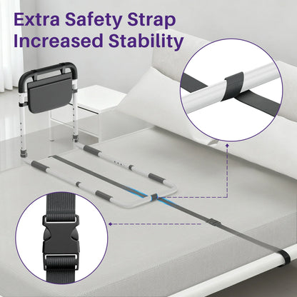 KEKOY Bed Rails for Seniors, Adjustable Bed Assist Rail for Elderly Adults with Storage Bag and Fixing Strap, Bed Support Bar Mobility Assistant