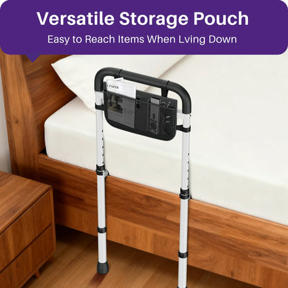 KEKOY Bed Rails for Seniors, Adjustable Bed Assist Rail for Elderly Adults with Storage Bag and Fixing Strap, Bed Support Bar Mobility Assistant