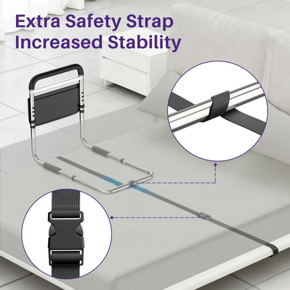 KEKOY Bed Rails for Seniors Safety Guard with Leg Adjustable, Bed Assist Rail for Elderly Adults with Free Storage Bag and Fixing Strap
