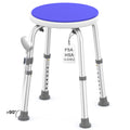 KEKOY Adjustable Shower Stool, FSA/HSA Eligible Bath Stools for Inside Shower Anti-Slip Round Plastic Upgraded Bathroom Seats,Tool-Free Bath Chairs for Seniors