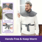 KEKOY Heating Pad for Back and Shoulder Pain Relief, Extra Large Electric Heat Pad 24"x37", Fast Heating for Neck , Auto Shut-off & Machine Washable, Gray
