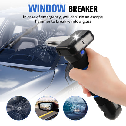 KEKOY Car Door Handle for Elderly, 4 in 1 Car Assist Handle with LED Light, Seatbelt Cutter, Window Breaker Standing Mobility Aid for Car