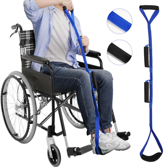 KEKOY 42" Leg Lifter for Hip Replacement with Two Foam Handle, Mobility Lift Leg Raiser Aids for Elderly, Handicap, Leg Lifter Getting Legs in and Out of Bed, Wheelchairs,Chairs, Car, Blue