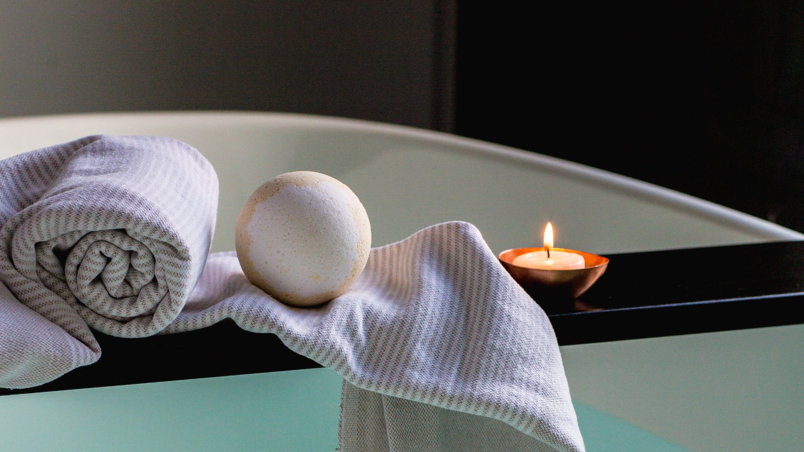 A spa-style bathtub scene 