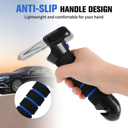 KEKOY Car Door Handle for Elderly, 4 in 1 Car Assist Handle with LED Light, Seatbelt Cutter, Window Breaker Standing Mobility Aid for Car