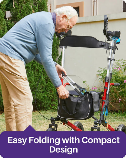 KEKOY 26 Inch Folding Reacher Grabber Tool, Blue