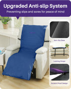 Kekoy Alternating Air Pressure Pad for Recliner Chair, Upgraded Anti-Slip Base, Pressure Relief Cushion & Bedsore Prevention for Elderly, Quiet Pump, Waterproof Cover for Home Hospital