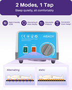 Kekoy Alternating Air Pressure Pad for Recliner Chair, Upgraded Anti-Slip Base, Pressure Relief Cushion & Bedsore Prevention for Elderly, Quiet Pump, Waterproof Cover for Home Hospital