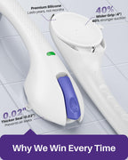 KEKOY 17.5 Inch Suction Grab Bars for Bathtubs and Showers with Indicator - Heavy Duty Safety Shower Handle for Seniors and Elderly, Handicap Bars for Bathroom, No Drilling and Removable, Purple