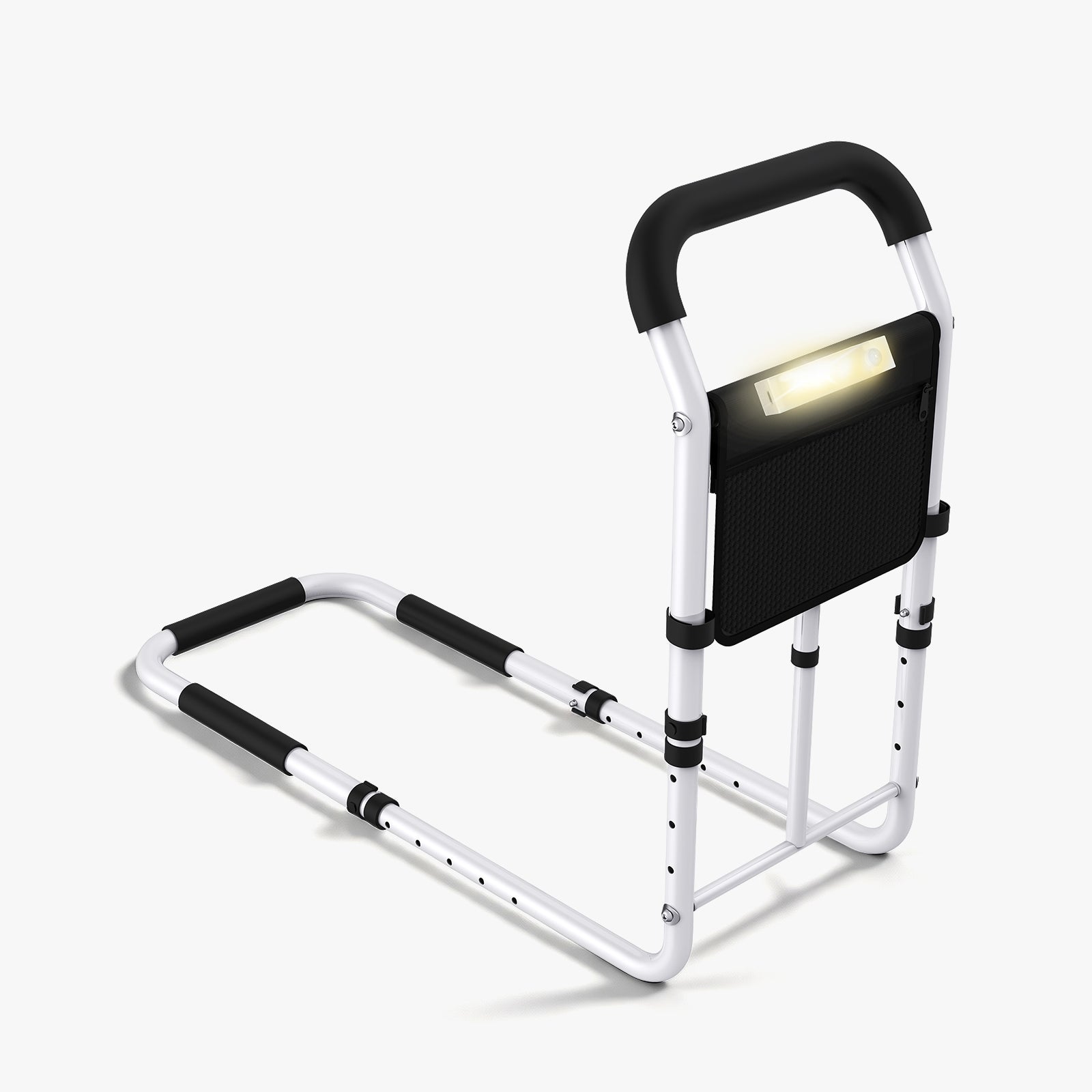 kekoy L-shape adjustable bed rail white back ground