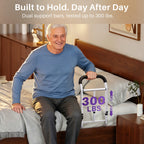 kekoy L-shape adjustable bed rail  hold up to 300 lbs
