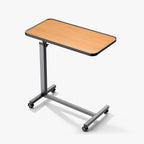 kekoy spring assisted overbed table natural wood color