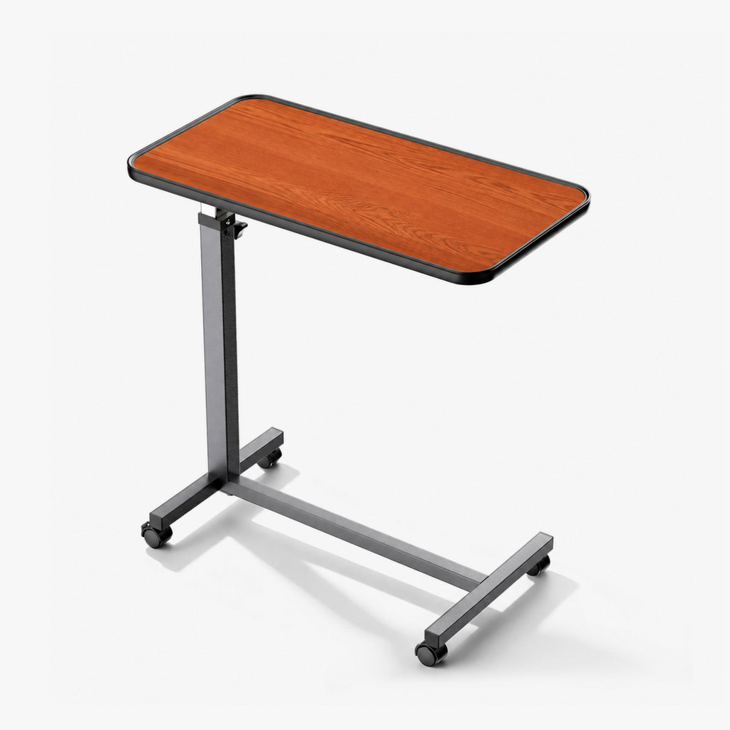 kekoy spring assisted overbed table walnut color