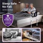 KEKOY T-Bar Adjustable Bed Rail with Dual Reinforcement Bars