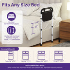 KEKOY T-Bar Adjustable Bed Rail with Dual Reinforcement Bars