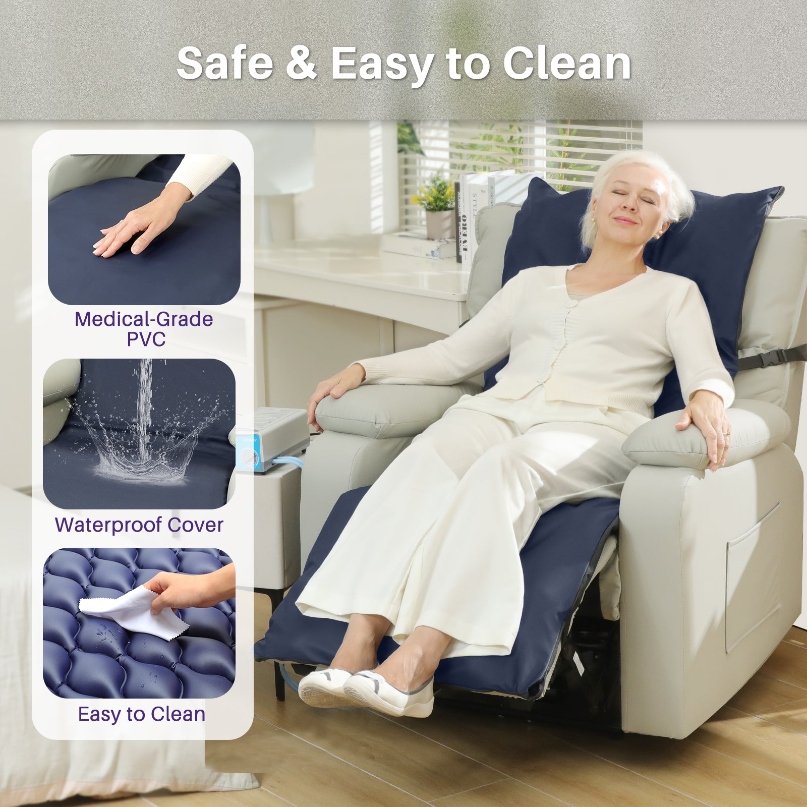 KEKOY Alternating Air Pressure Recliner Cushion