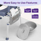 KEKOY Bedside Commode Chair, Height & Width Adjustable