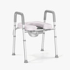 KEKOY Bedside Commode Chair, Height & Width Adjustable