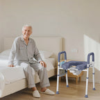 KEKOY Bedside Commode Chair, Height & Width Adjustable