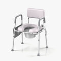 KEKOY Bedside Commode Chair with Padded Backrest
