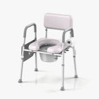 KEKOY Bedside Commode Chair with Padded Backrest
