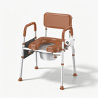 KEKOY Bedside Commode Chair with Padded Backrest