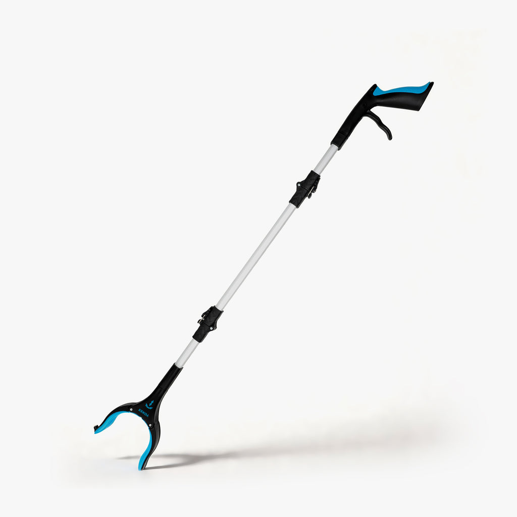 kekoyheavy-duty foldable reacher grabber tool in white background