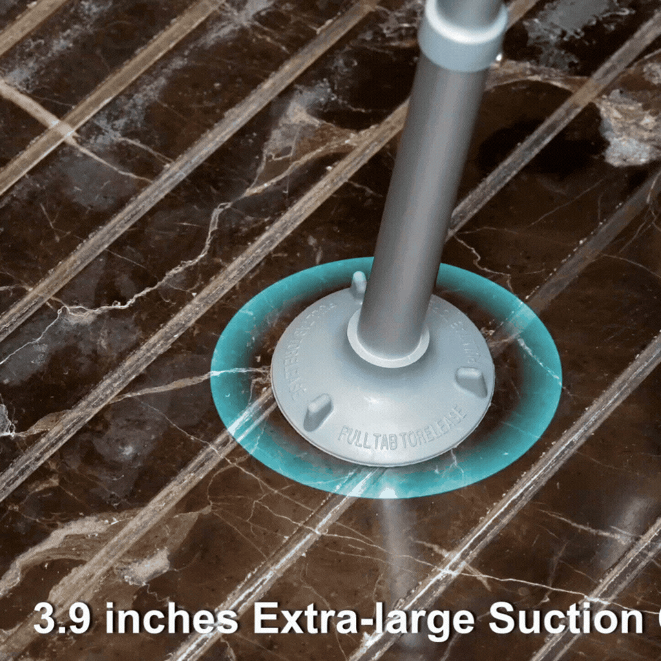 equipped with oversized non-slip suction cups