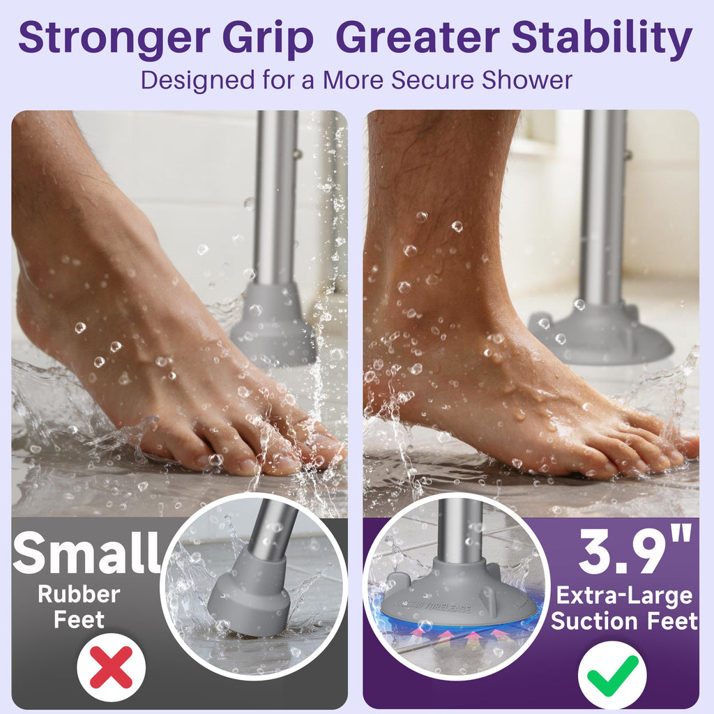 KEKOY Heavy Duty Shower Chair with Back & Arms