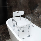 KEKOY Heavy Duty Shower Chair with Back & Arms