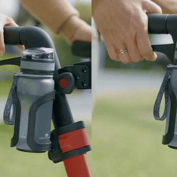 kekoy K2 extra wide heavy duty rollator dual breaks