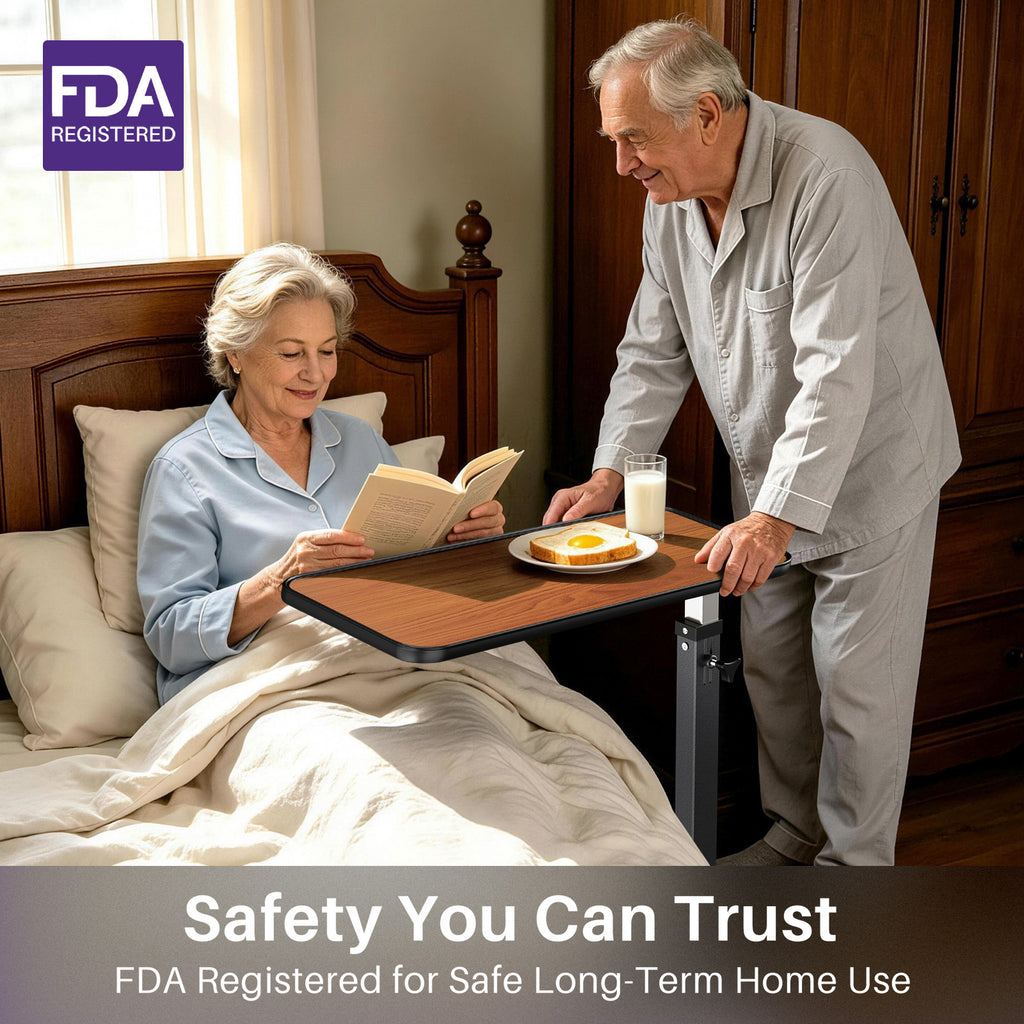 kekoy pneumatic overbed table family care with FDA registered