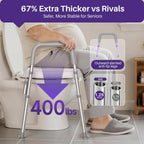 toilet seat anti-tip legs support 400 lbs