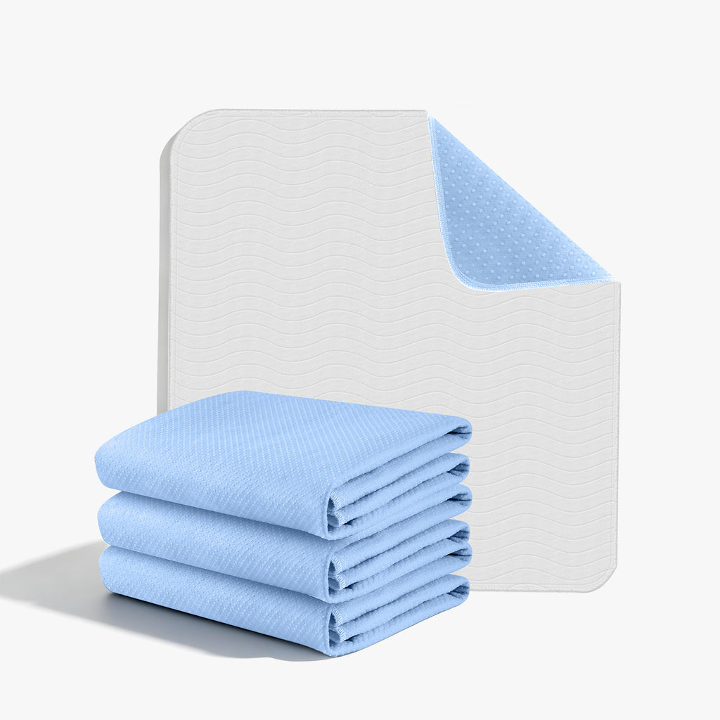 KEKOY Reusable Waterproof Bed Pads with Anti-Slip Backing
