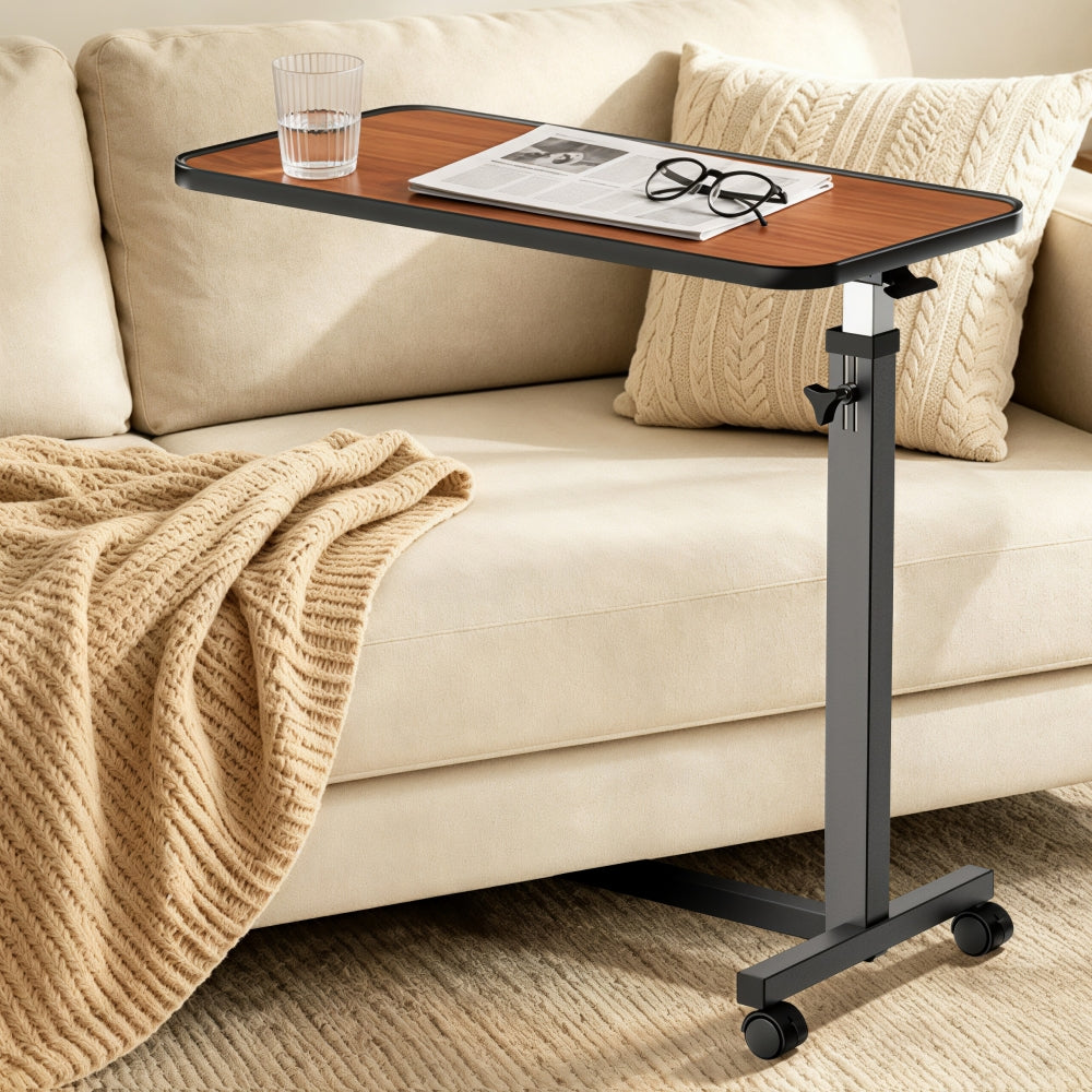 kekoy spring assisted overbed table lifestyle
