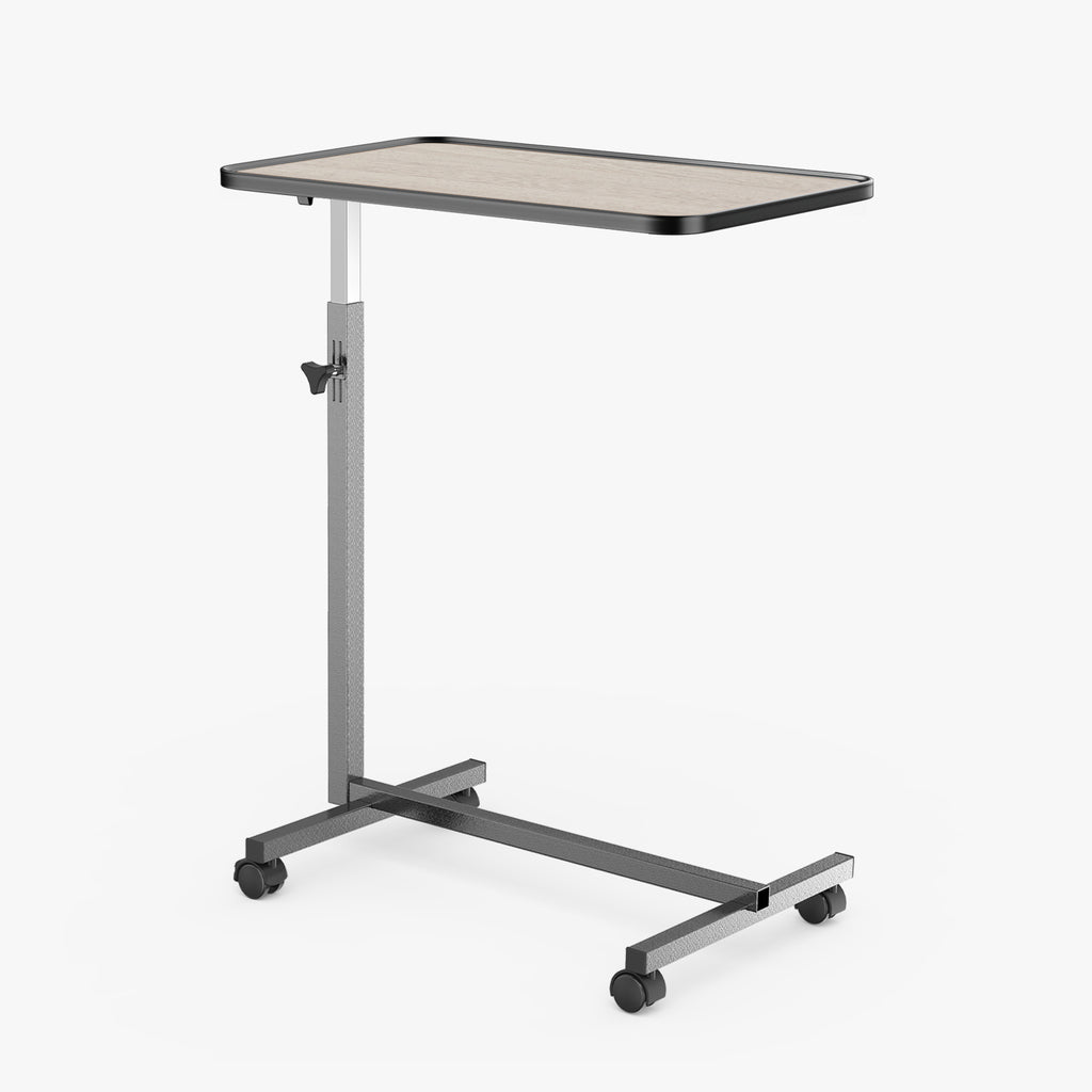kekoy tilting overbed table with wheels White Oak