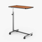kekoy tilting overbed table with wheels walnut